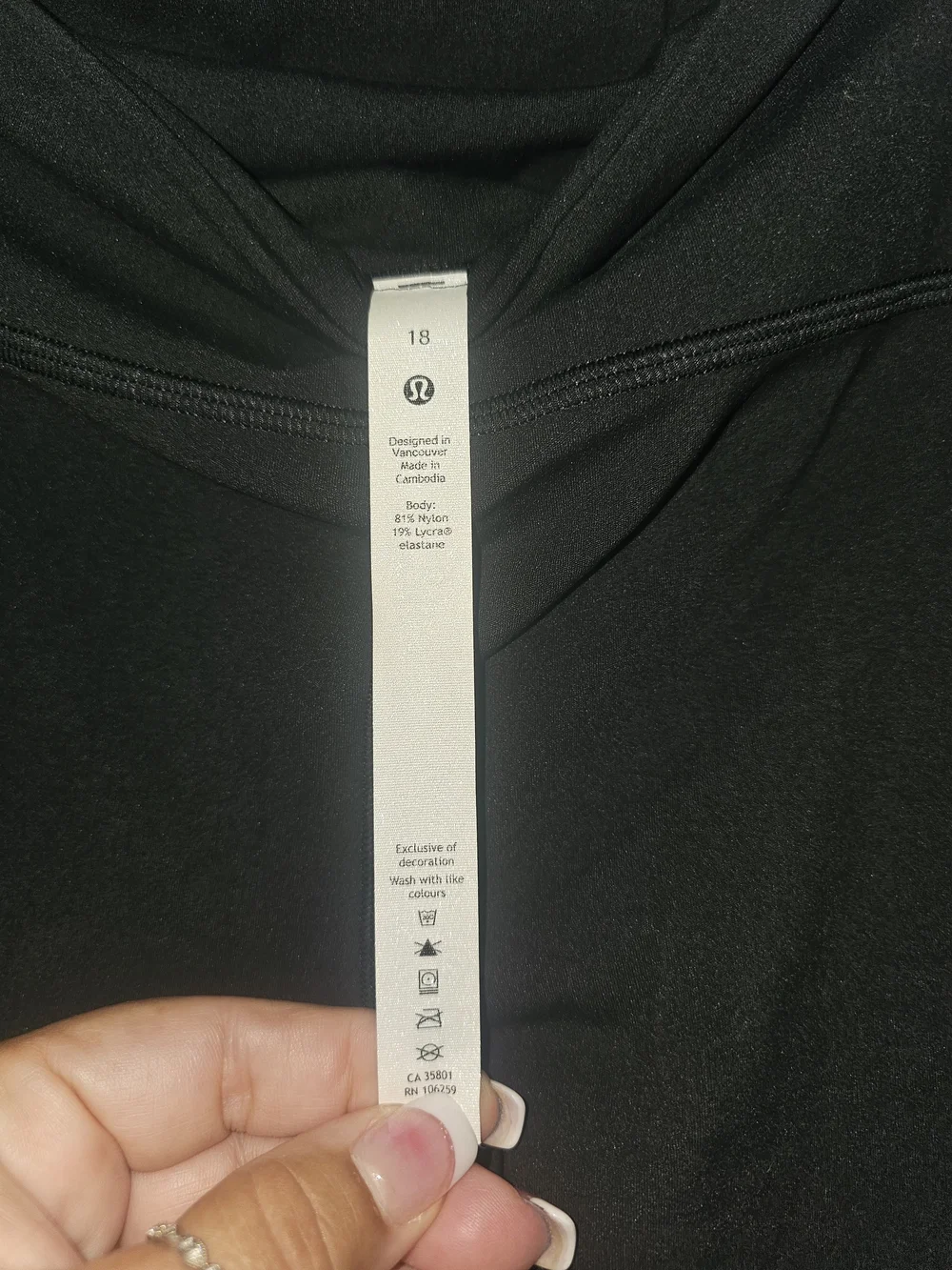 lululemon athletica Black Performance Leggings NWT